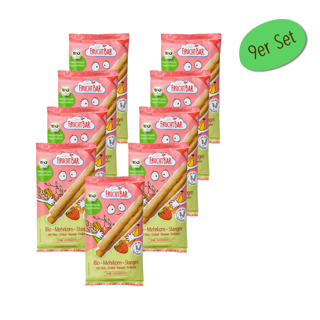 FruchtBar Bio Snacks Bâtons Multicéréales Banane à l’unité
