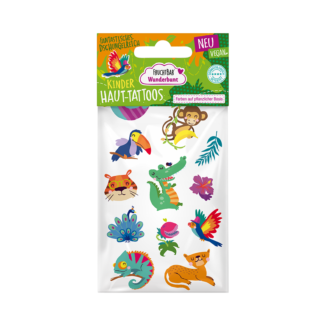 FruchtBar Hauttattoos Fantastisches Dschungelreich tatouage enfant pièce