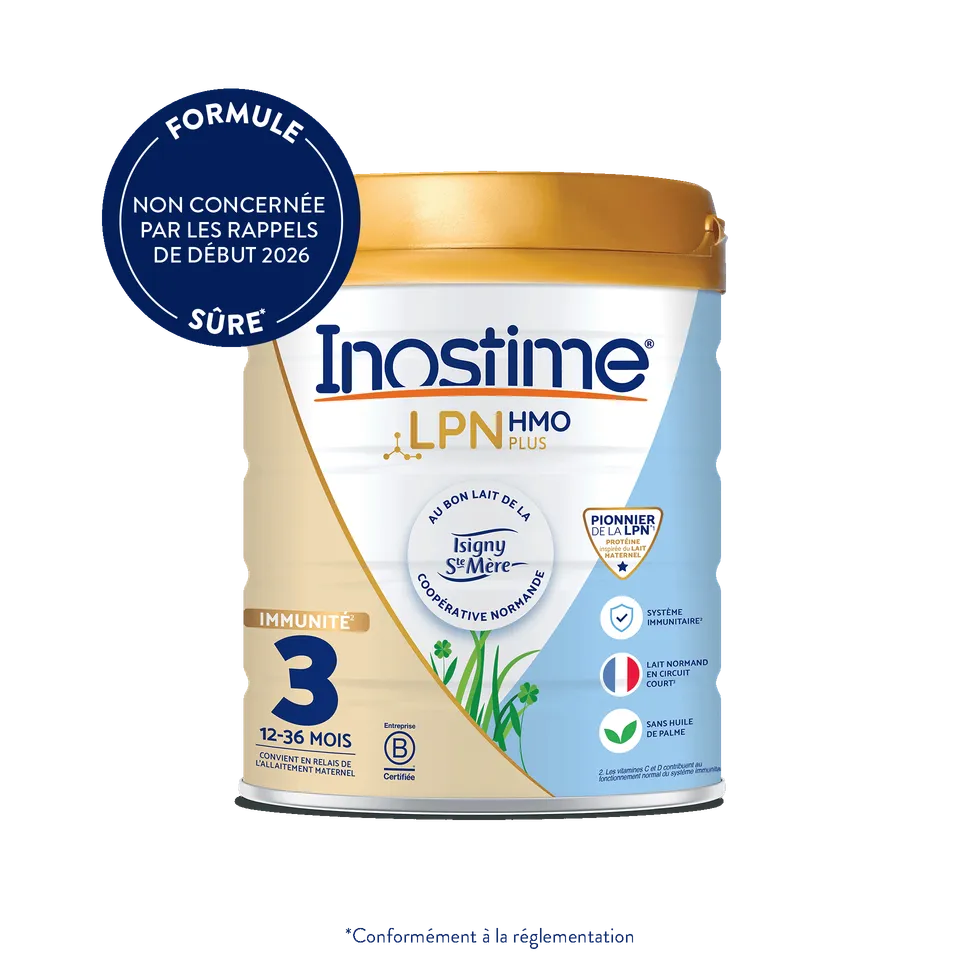Inostime Lait de Croissance 3ème âge 1 boîte sans huile de palme