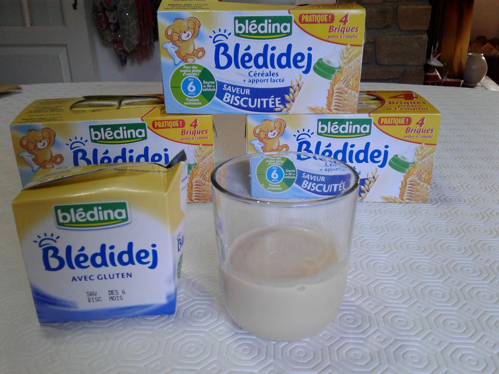 Blédina Blédidej Biscuit céréales lactées 6 mois 12x250ml