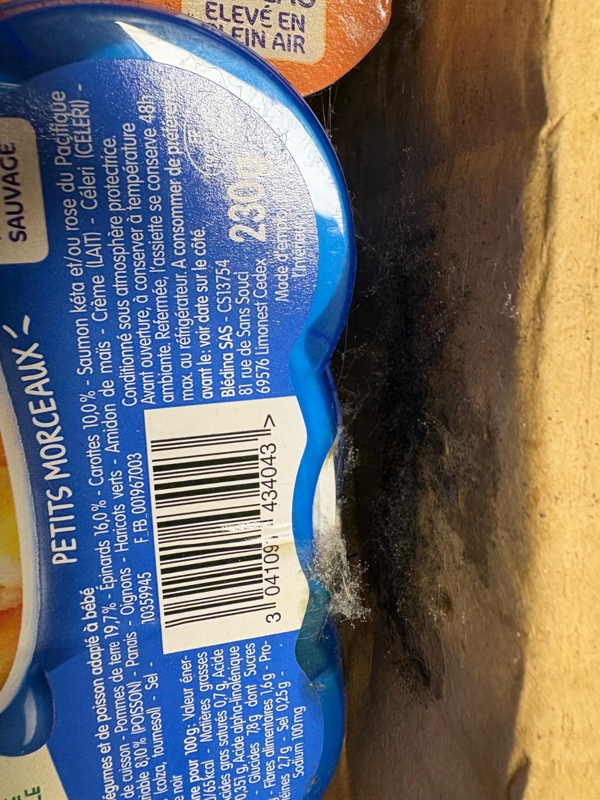 Blédina Blédidej Madeleine céréales lactées 9 mois 12x250ml