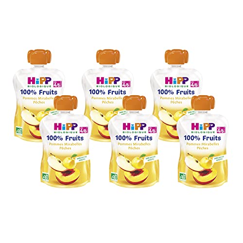 HiPP Fruits Pomme Poire Épeautre gourde bébé bio 24x90g 6 mois