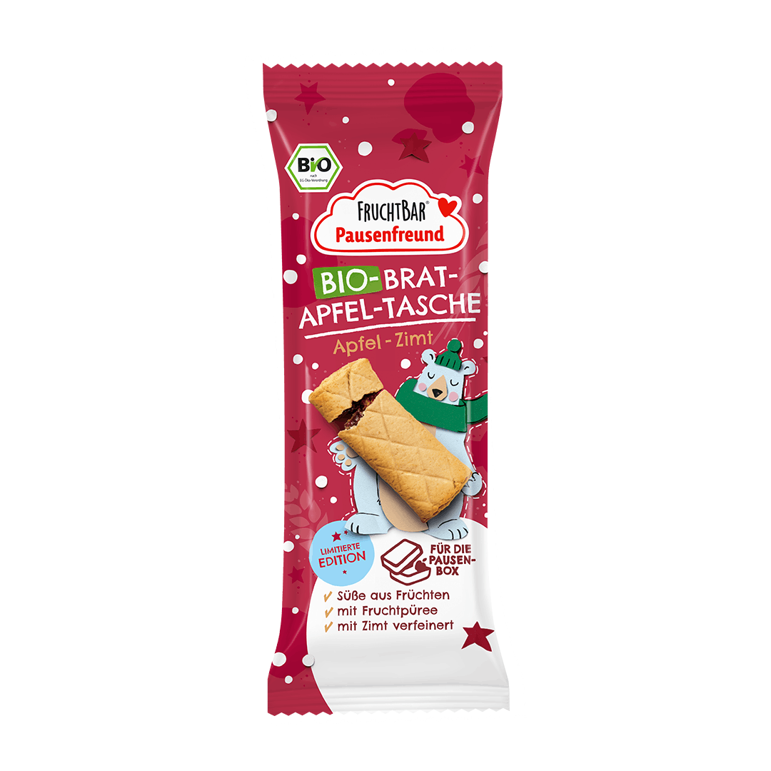FruchtBar Bio Snacks Bratapfel snack pomme cannelle à l'unité