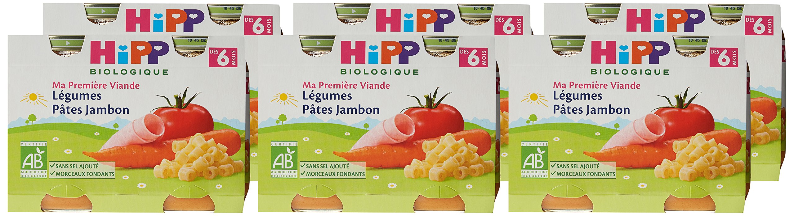 HiPP Menus du midi Ma Première Viande 190g lot de 12 dès 6 mois