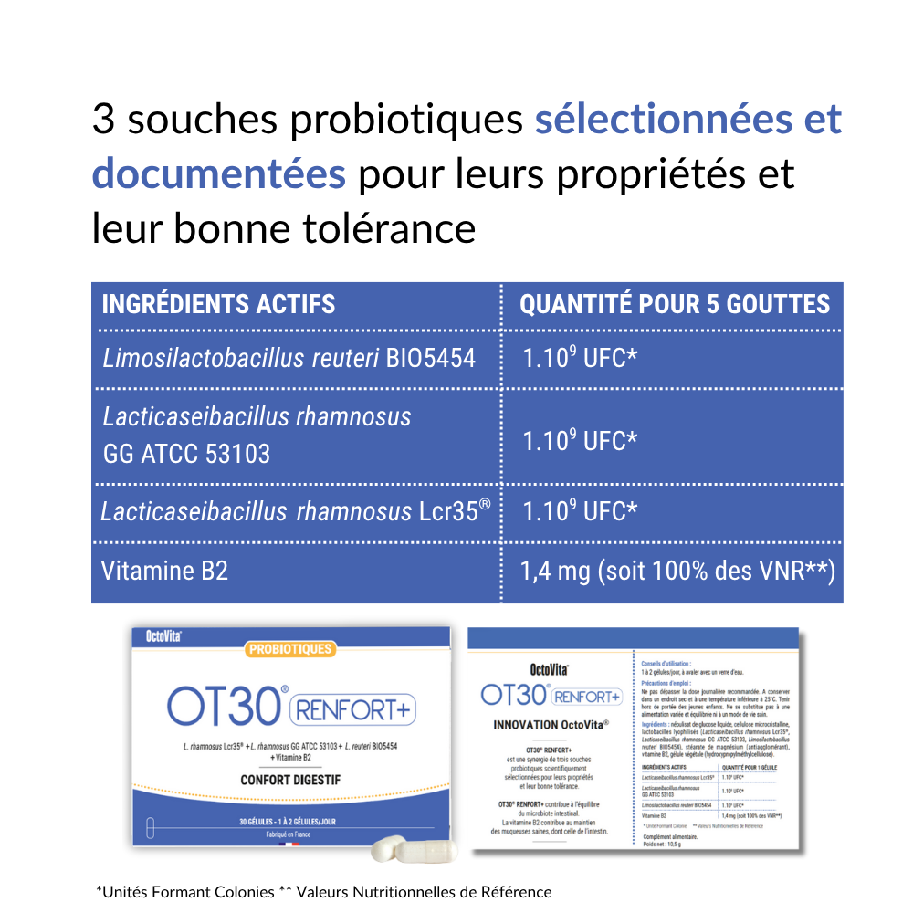 PediAct OctoVita OT30 Renfort+ probiotique 3 milliards