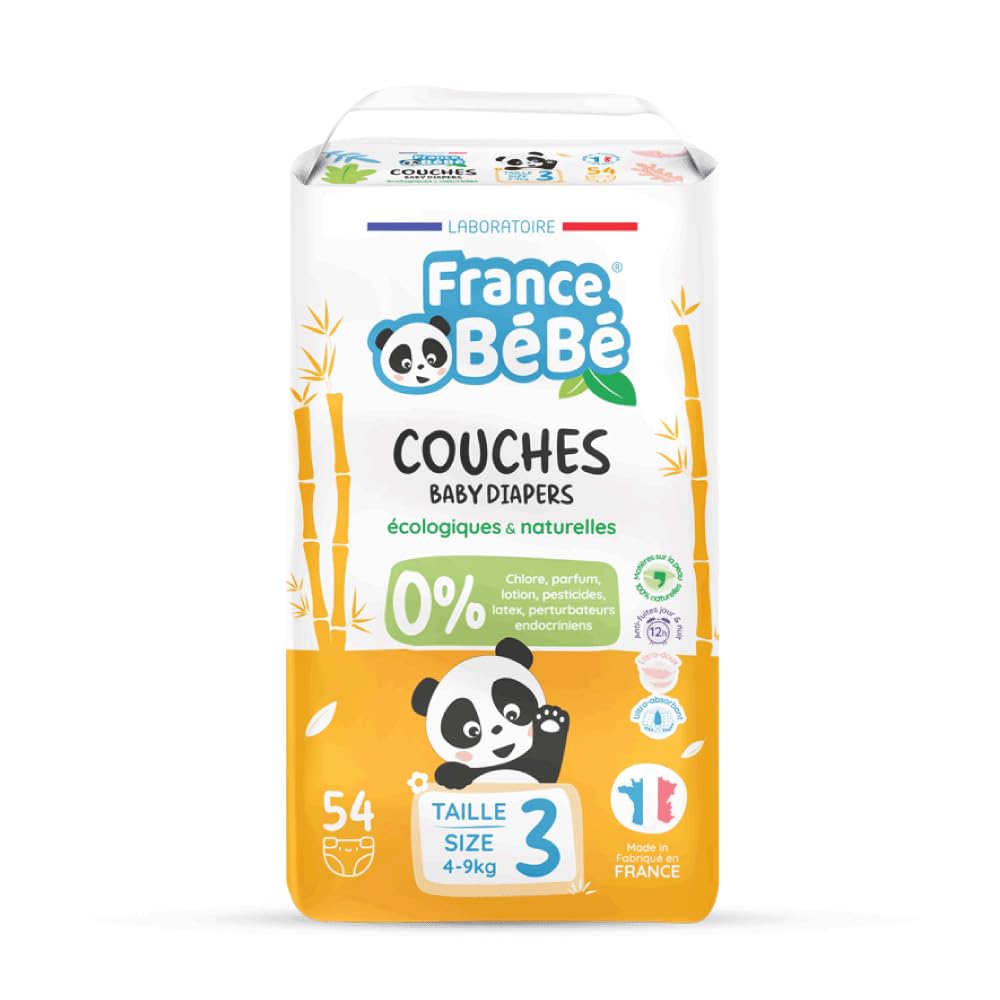 France Bébé Couches écologiques taille 3 couches 4-9 kg lot 162