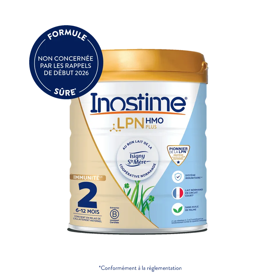 Inostime Lait Infantile 2ème âge 1 boîte sans huile de palme