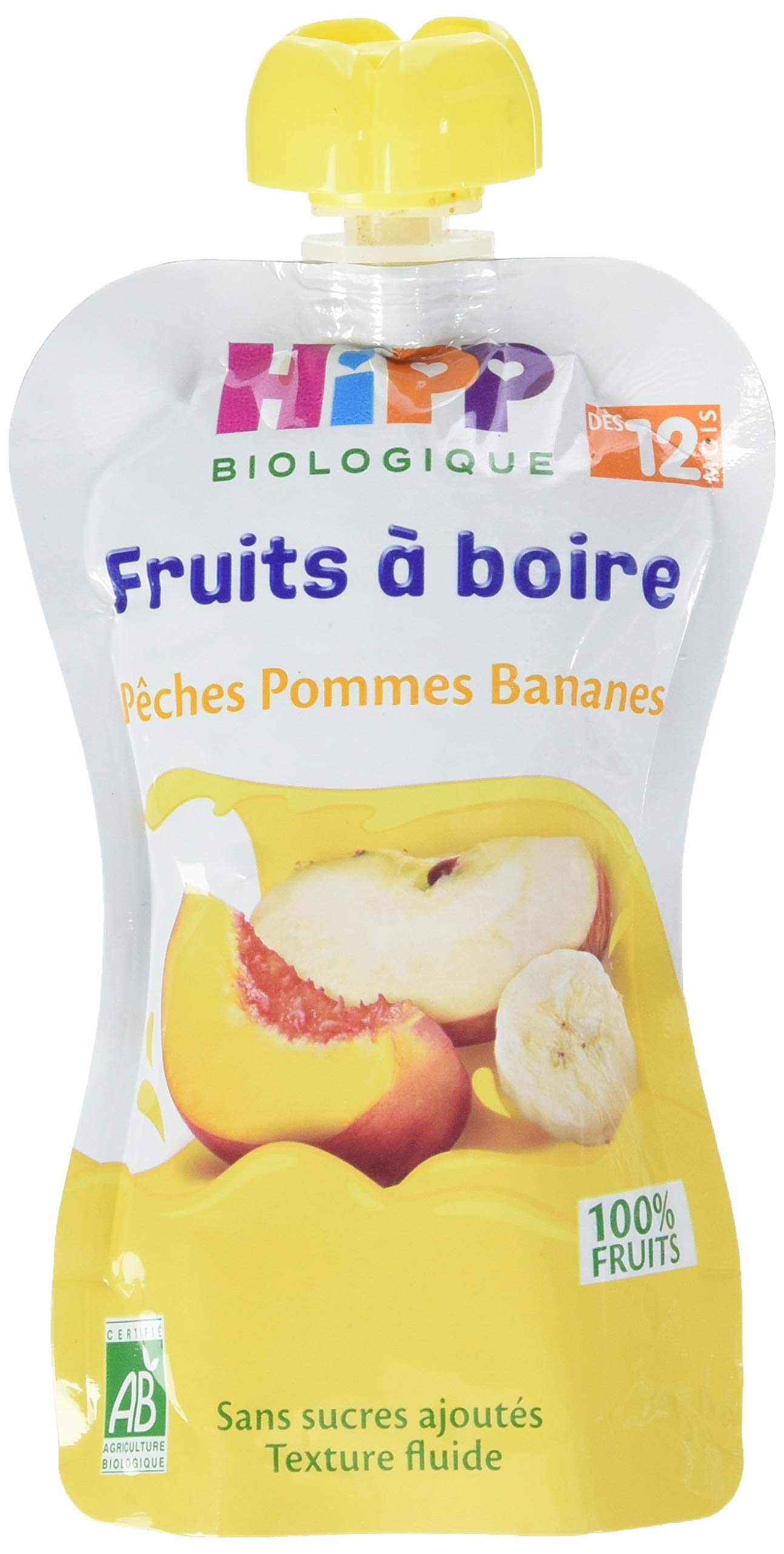 HiPP Fruits Pomme Banane Fruits Rouges gourde 6x120ml