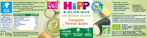 HiPP Courgettes Pommes de terre pot bébé 6x125g