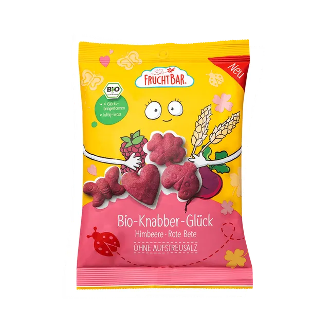 FruchtBar Bio Snacks Knabber Glück snack salé vegan à l'unité