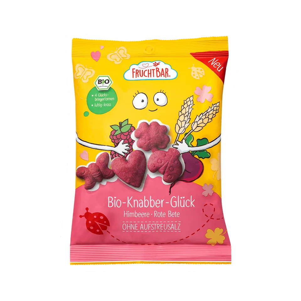 FruchtBar Bio Snacks Knabber Glück snack salé vegan à l'unité