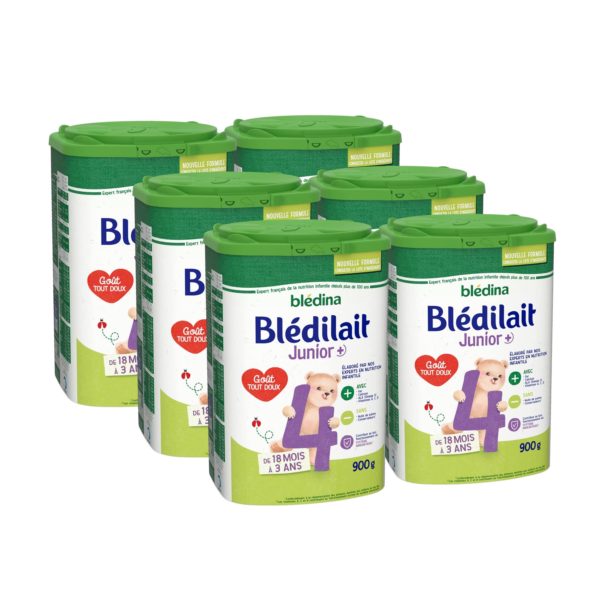 Blédina Blédilait Junior 4 poudre 18-36 mois 6x900g calcium