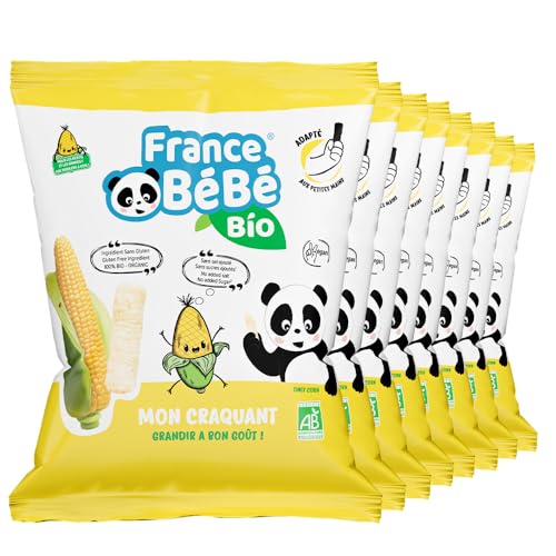 France Bébé Mon Craquant biscuit maïs soufflé bio 8x20g