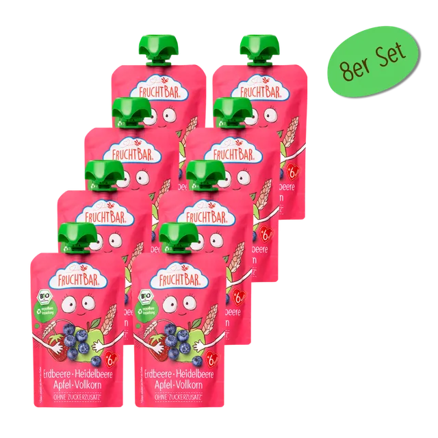 FruchtBar Bio Quetschies gourde fraise myrtille dès 6 mois