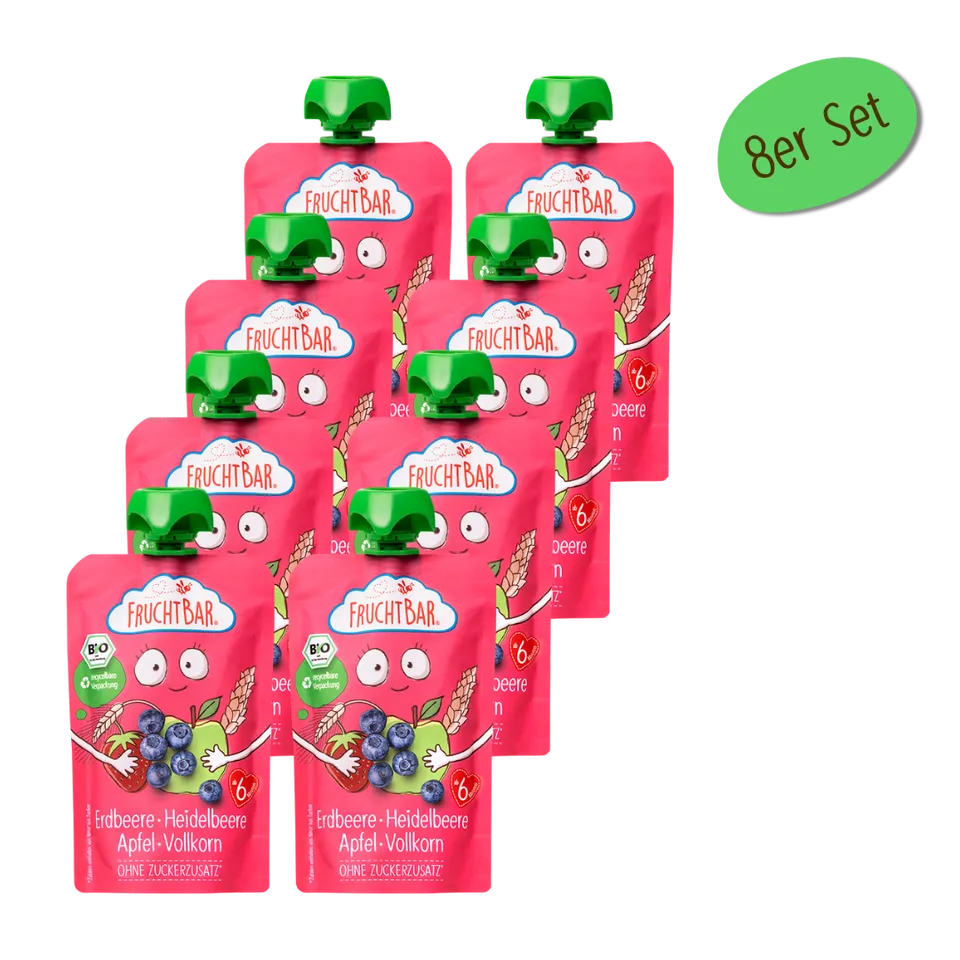 FruchtBar Bio Quetschies gourde fraise myrtille dès 6 mois