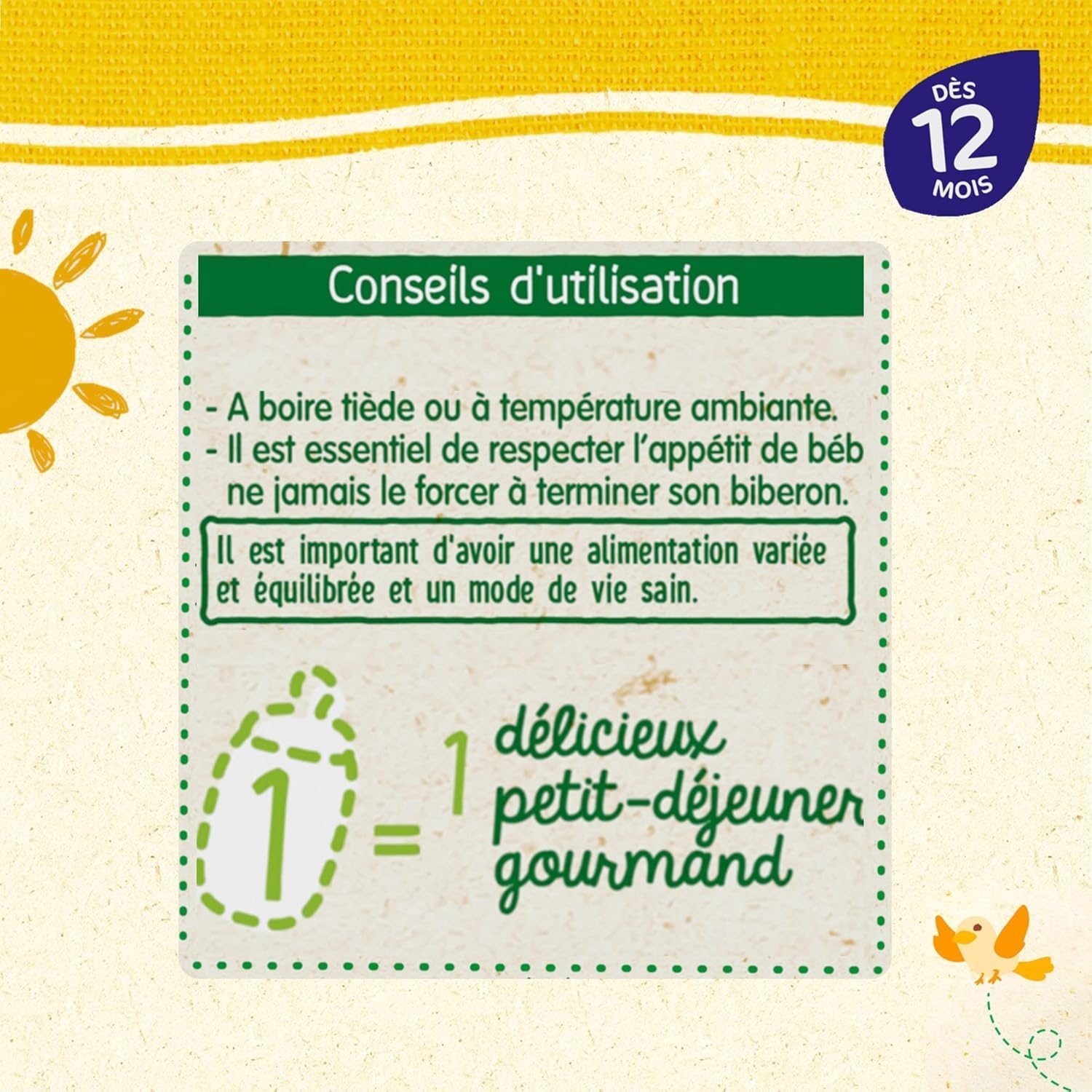Blédina Blédidej Croissance Céréales Lactées Choco Biscuité 250ml x12