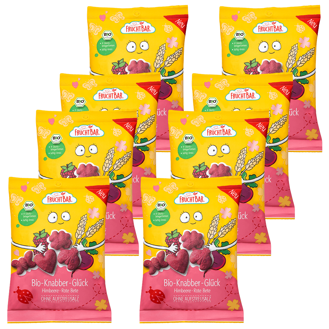 FruchtBar Bio Snacks Knabber Glück snack salé vegan à l'unité