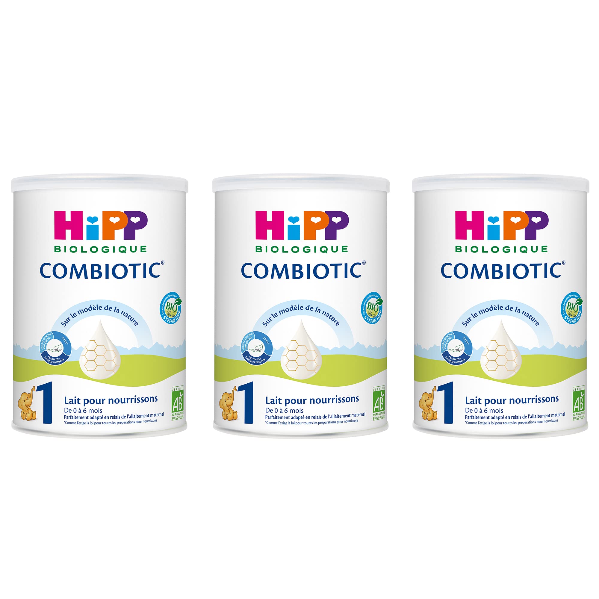 HiPP Combiotic Lait 1 lait nourrisson 0-6 mois 3x800g bio