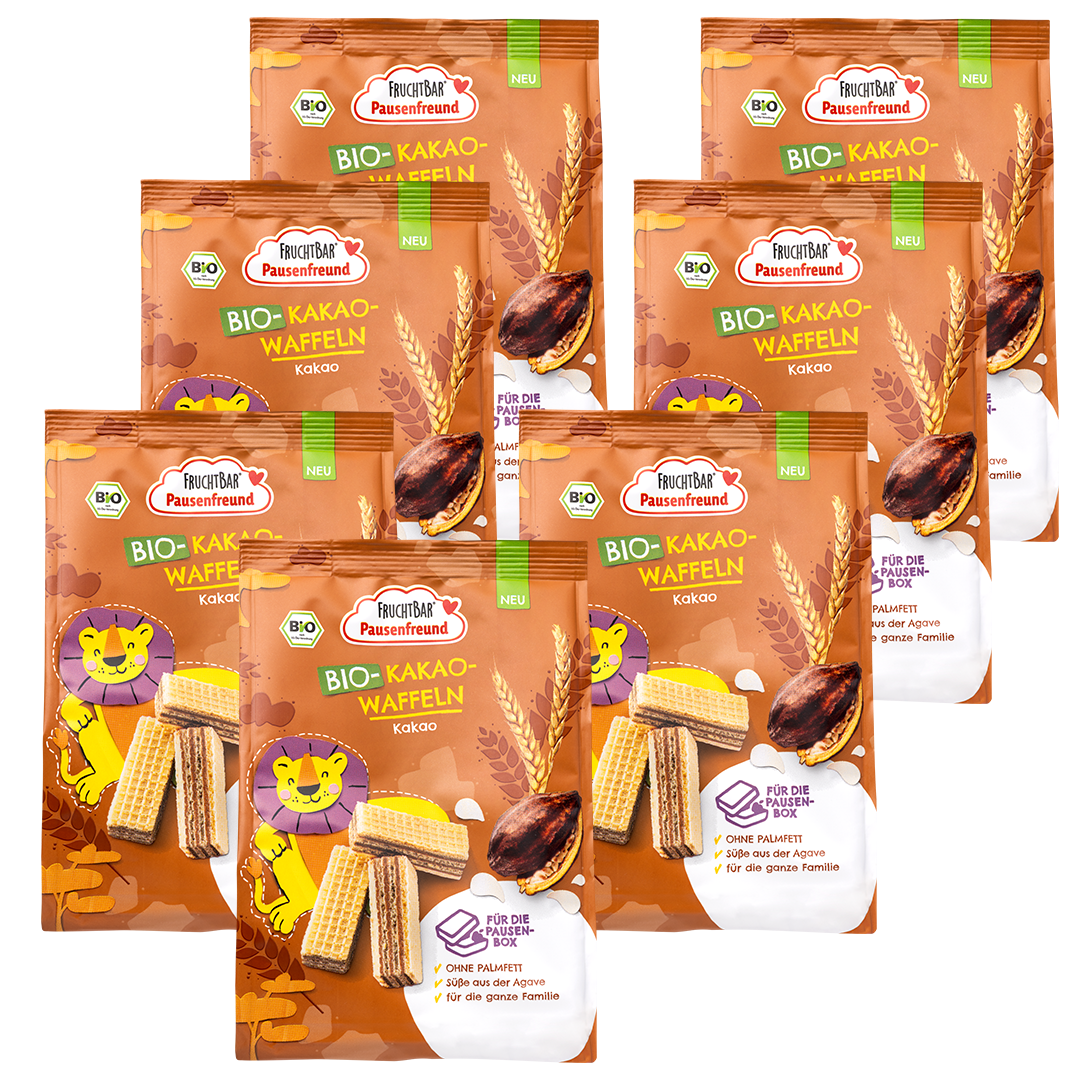 FruchtBar Bio Kekse Kakao Waffeln gaufrette bio dès 3 ans