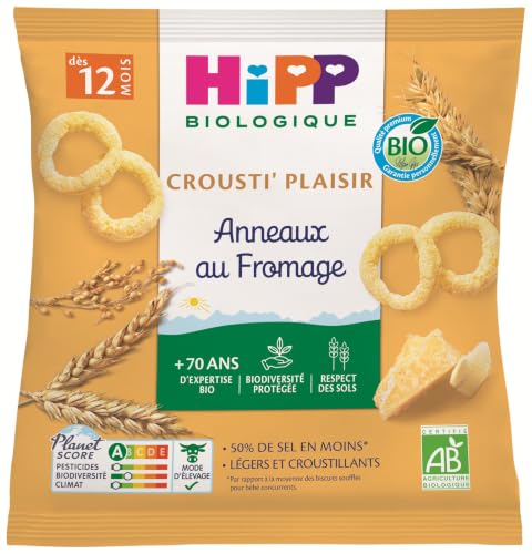 HiPP Goûters Anneaux Fromage Bio 25 g Parmesan