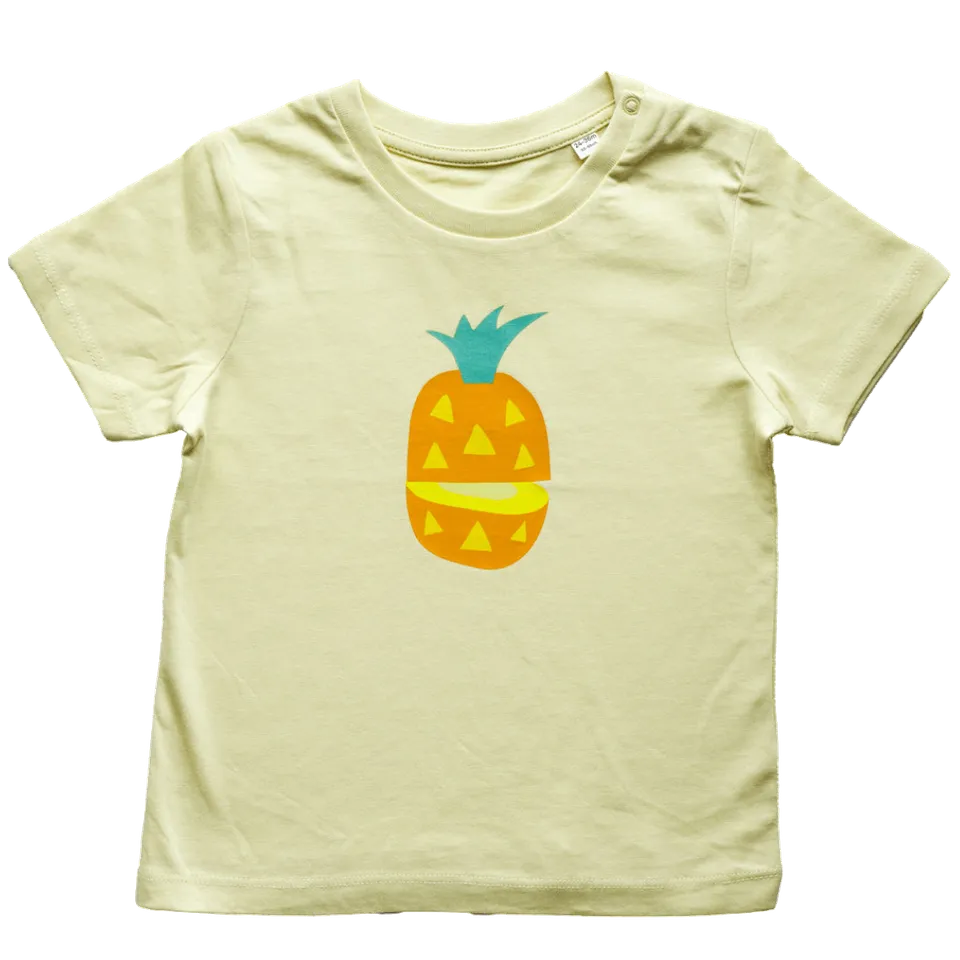 FruchtBar t-shirt enfant jaune coton bio 80-86