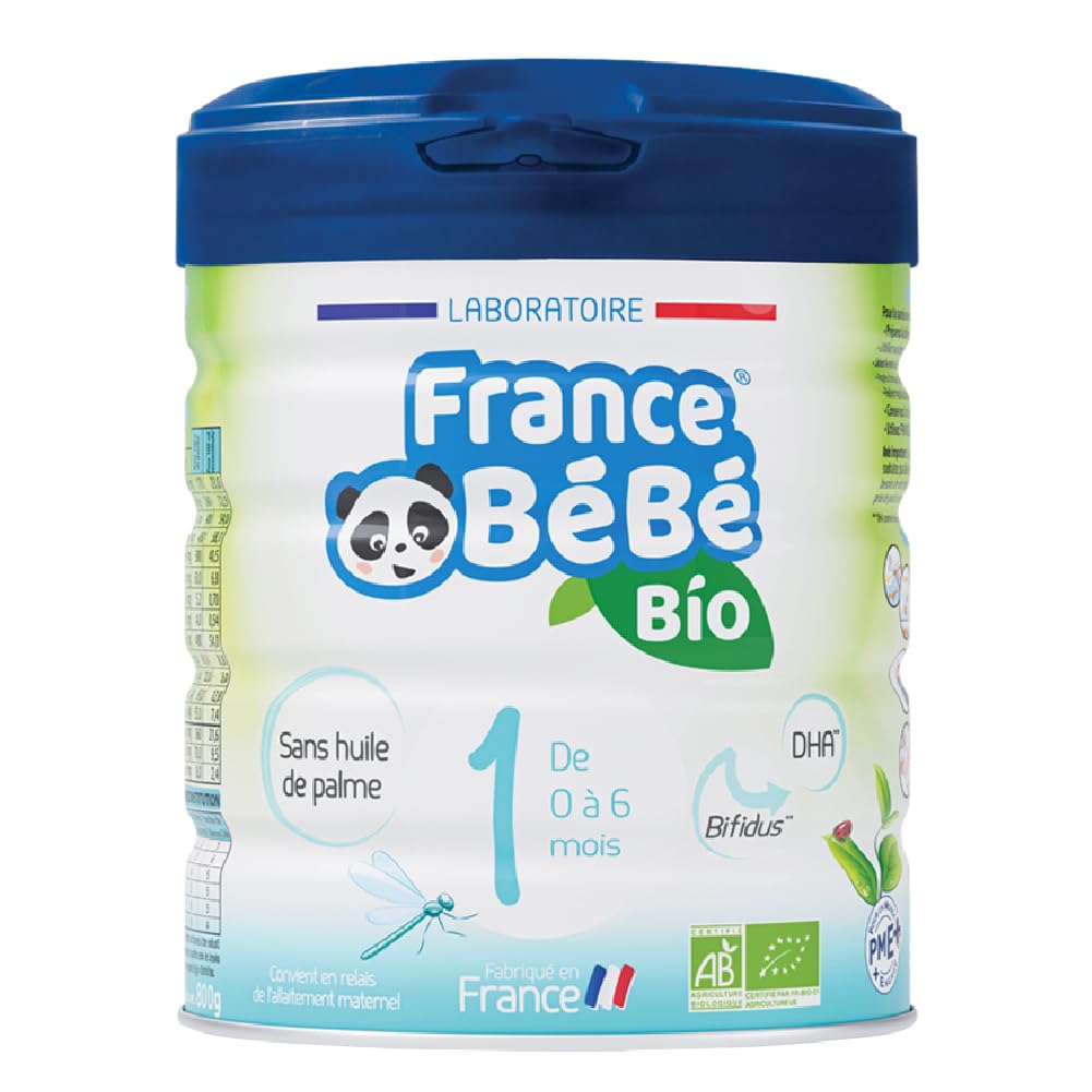 France Bébé Bio 1er âge lait infantile 800g sans huile de palme