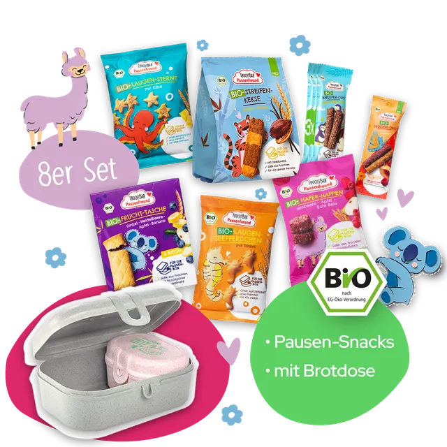 FruchtBar Pausenfreund Paket coffret goûter enfant bio dès 3 ans