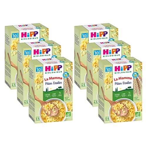 HiPP Céréales Pâtes Étoiles Bébé Bio 320 g Lot 6