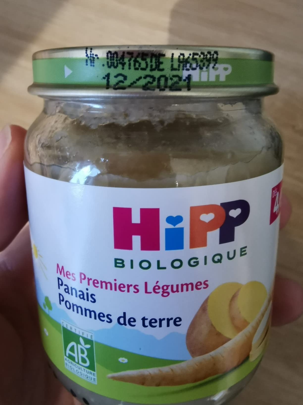 HiPP Biologique Légumes petits pots 4 mois 24x125g carottes