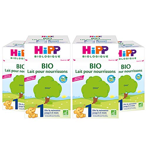HiPP Biologique Laits de suite Lait 1 Bio 600 g Lot 4