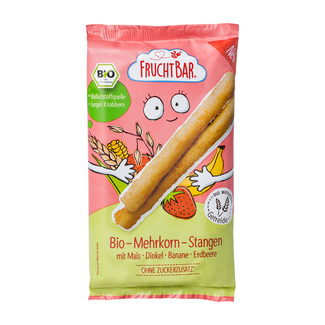 FruchtBar Bio Snacks Bâtons Multicéréales Banane à l’unité