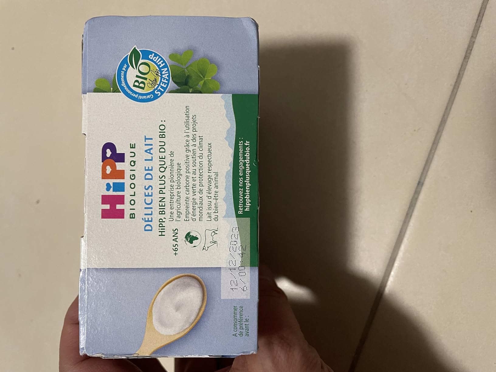 HiPP Délices de Lait Fromage Blanc dessert bébé 6x4x100g