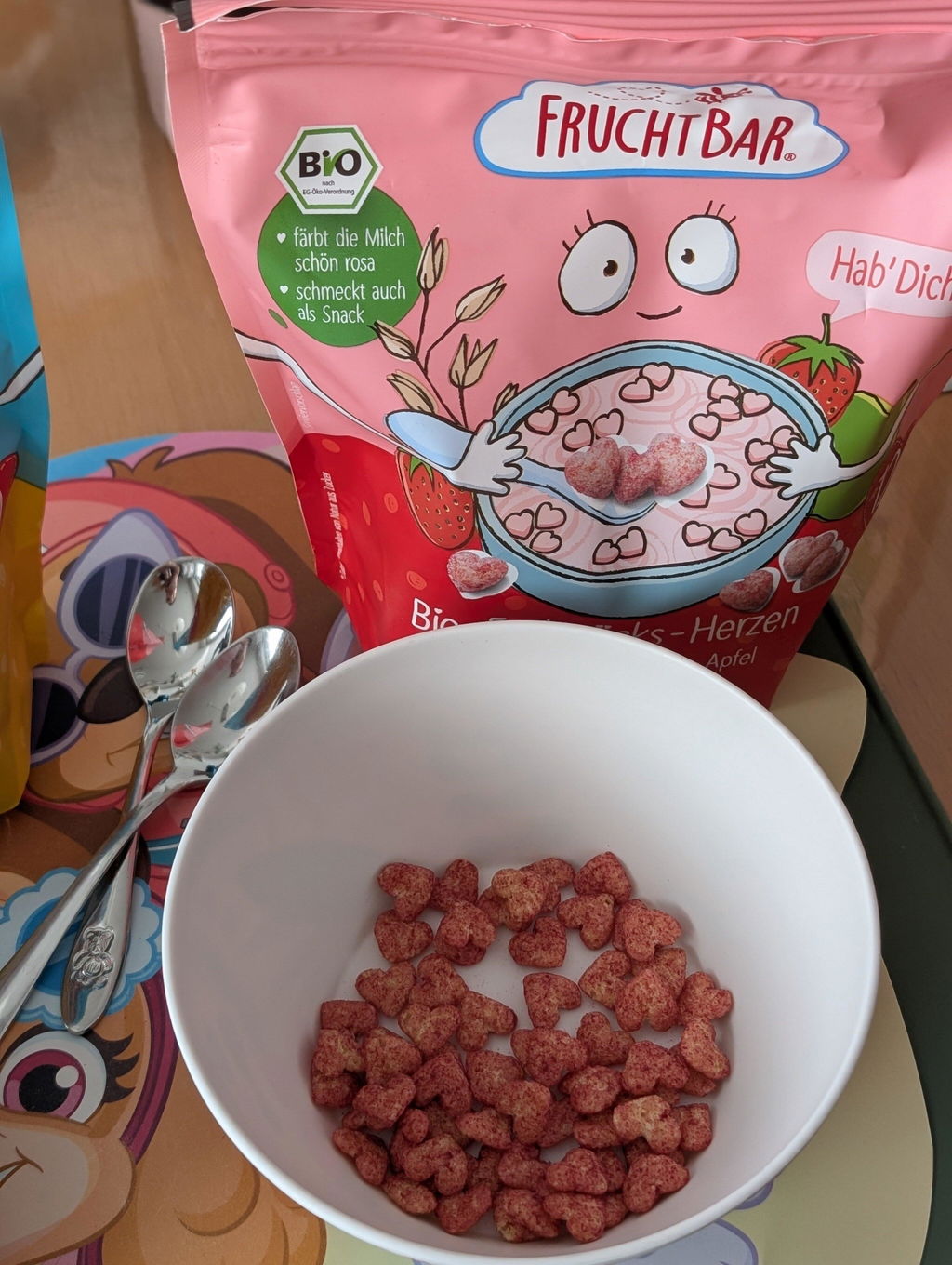 FruchtBar Bio Frühstück Hab Dich Lieb Cœurs Bébé 12 Mois