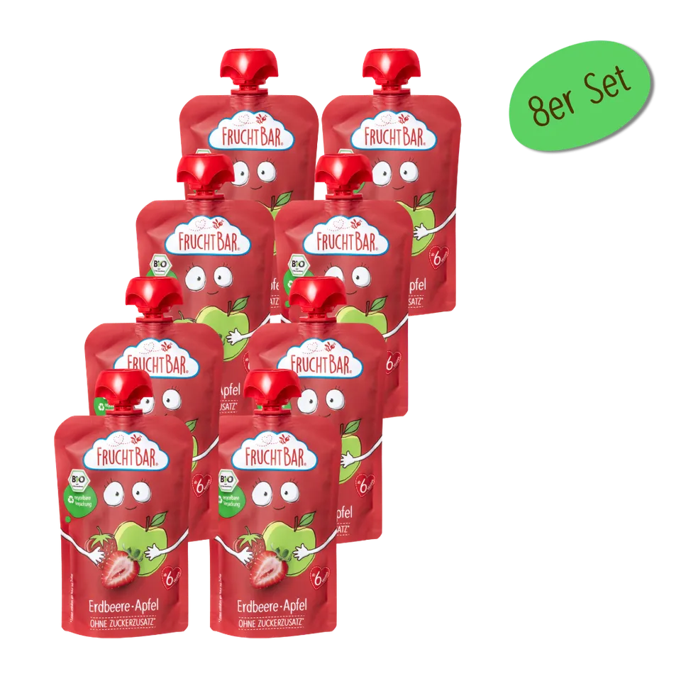FruchtBar Bio Quetschies fraise pomme gourde bio