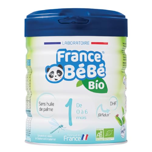 France Bébé Bio 1er âge lait infantile 800g sans huile de palme