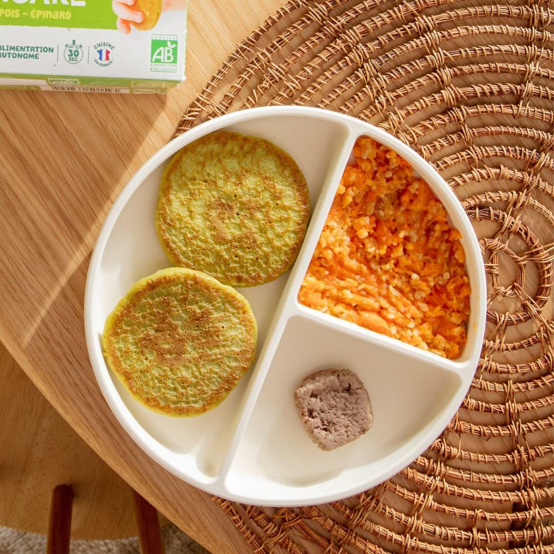 Yooji Pancakes pancake carotte petit pois bio 8 mois 6x120g