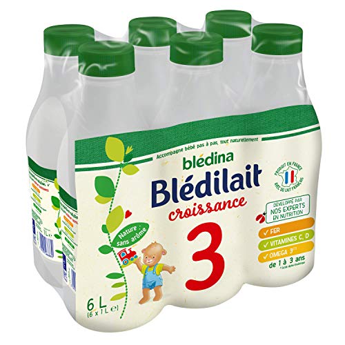 Gallia Blédilait Croissance lait bébé 1-3 ans 6x1L doux