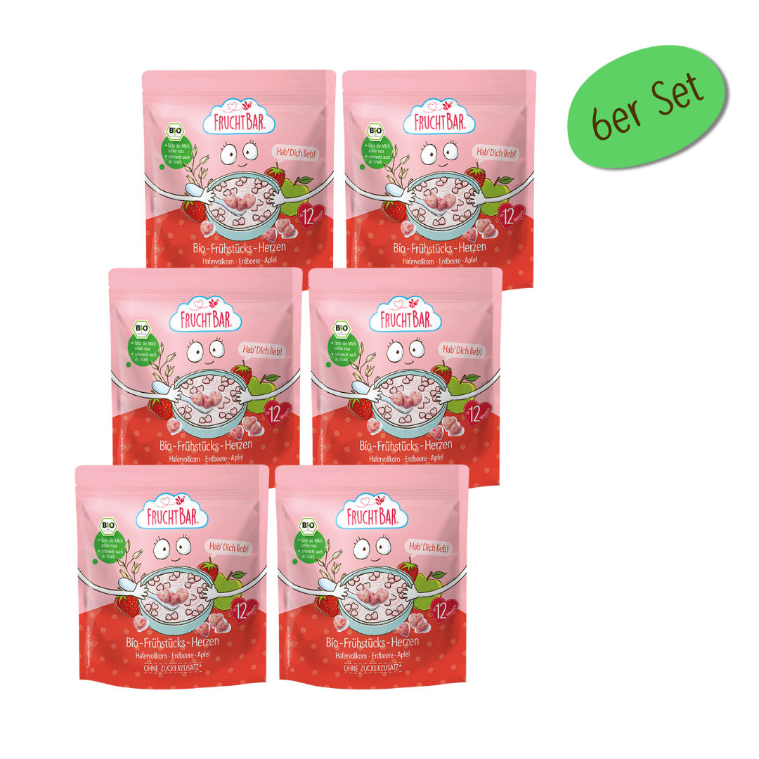 FruchtBar Bio Frühstück Hab Dich Lieb Cœurs Bébé 12 Mois