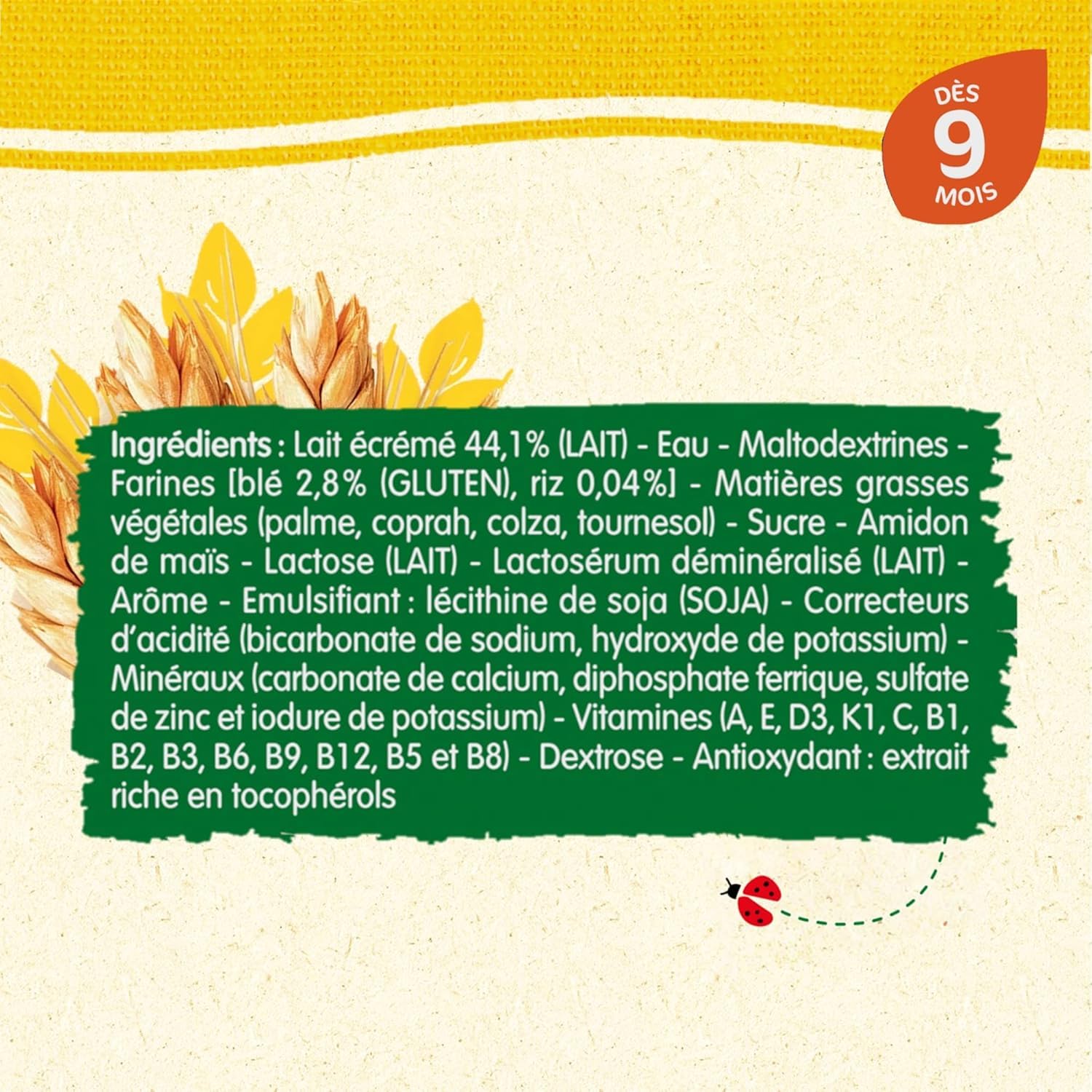 Blédina Blédidej Madeleine céréales lactées 9 mois 12x250ml