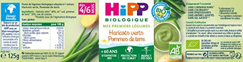HiPP Biologique Légumes Haricots Verts petit pot 6x125g
