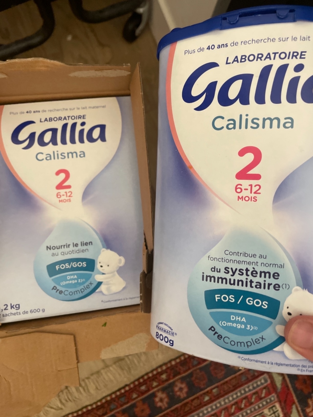 Gallia Calisma 2 lait poudre 6-12 mois 3x1,2kg vitamines