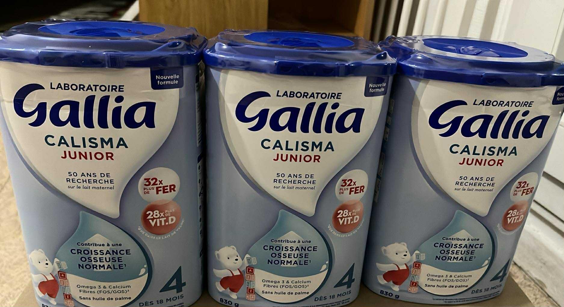 Gallia Calisma Junior lait croissance poudre 18 mois 3x830g
