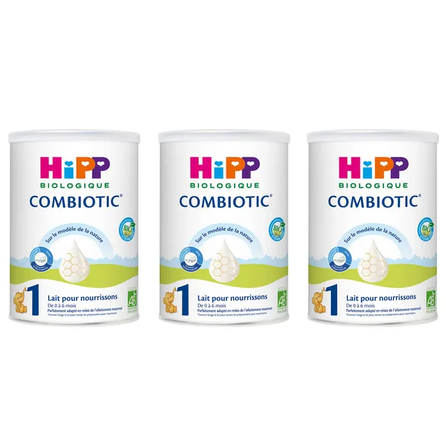 HiPP Combiotic Lait 1 lait nourrisson 0-6 mois 3x800g bio