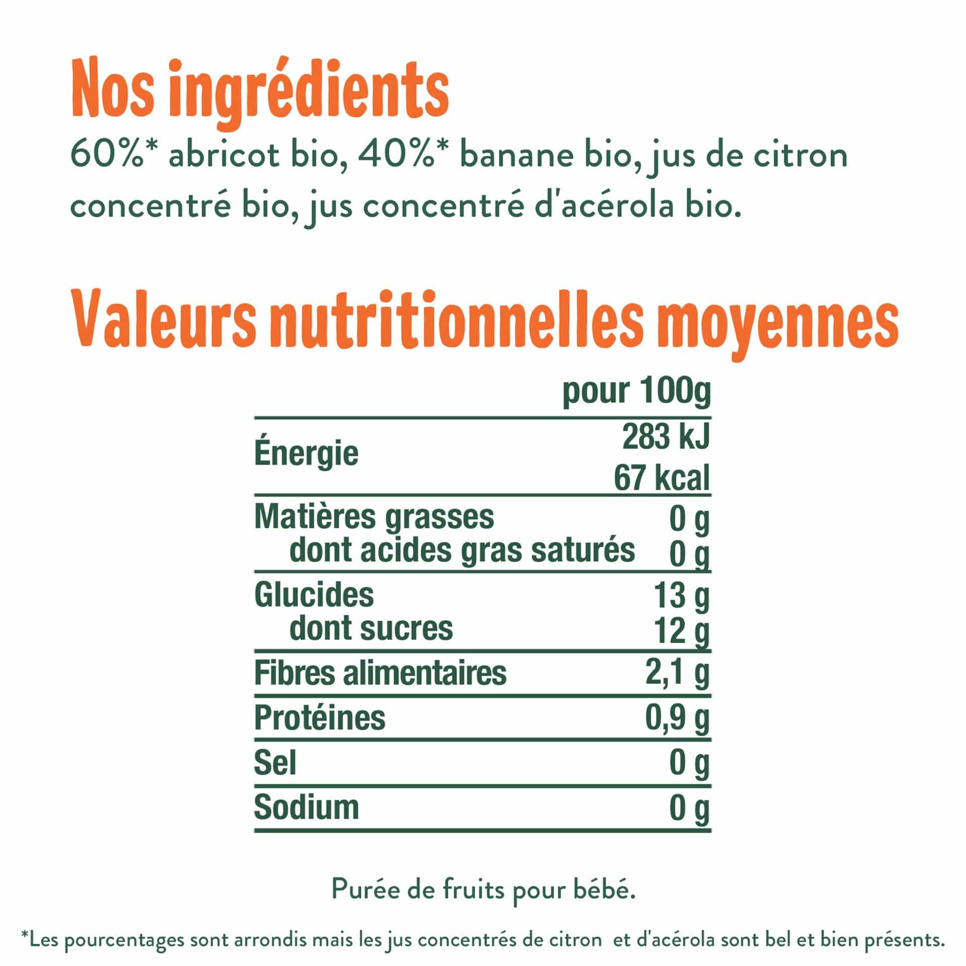 Biostime Les Good Plans Chef de la Tribu gourde fruits bio 3x120g
