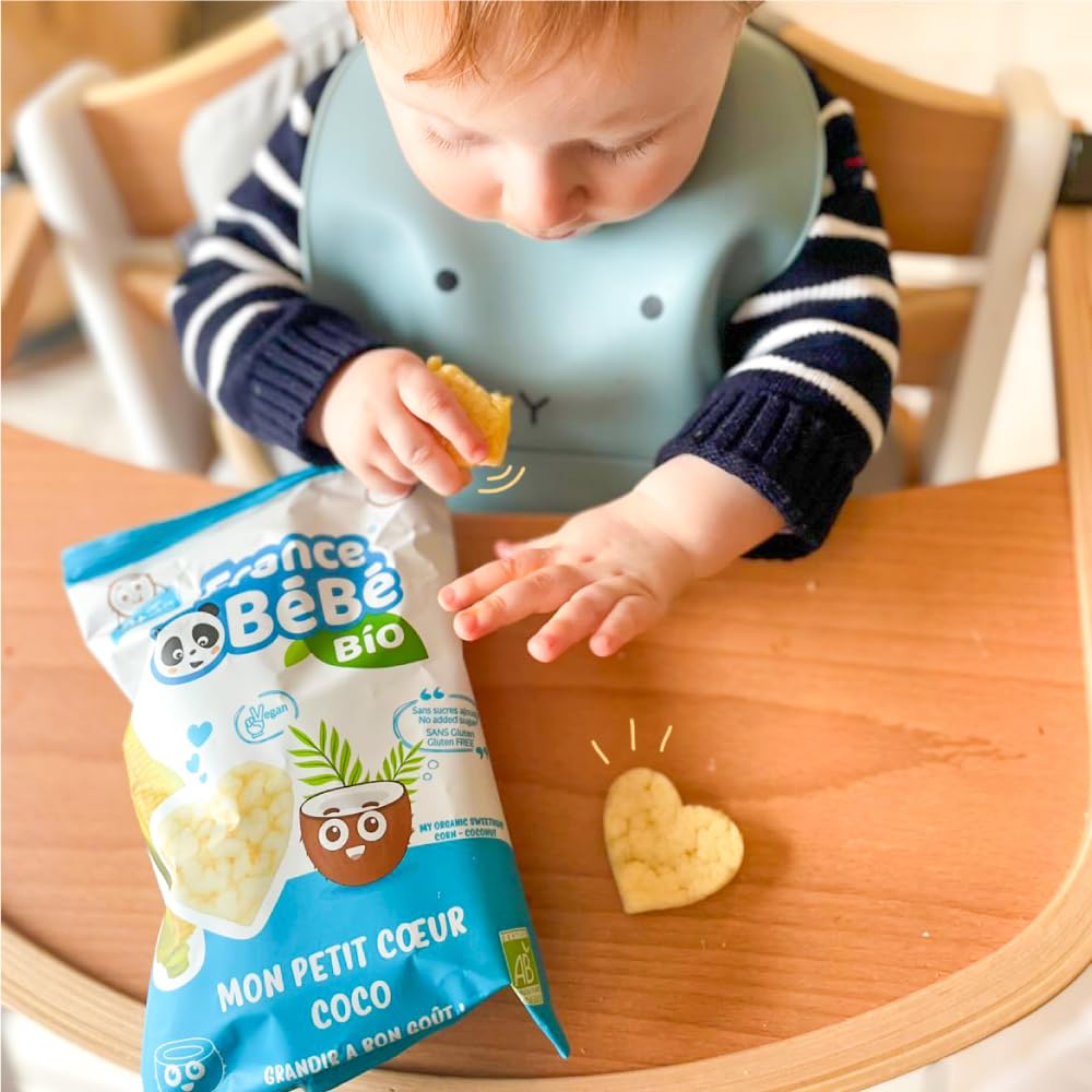 France Bébé Biscuits maïs soufflé coco vegan 8x30g