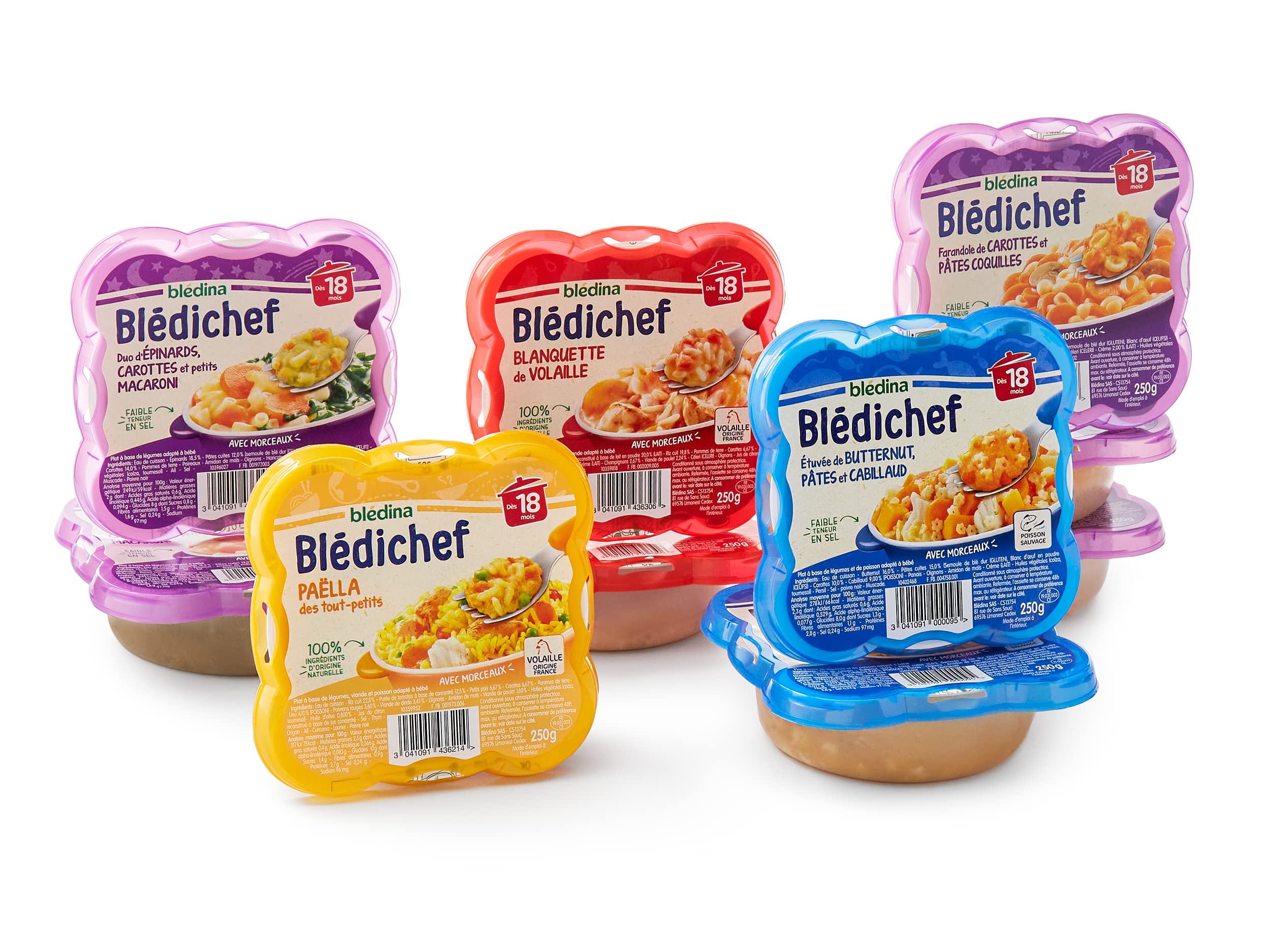 Blédina Blédichef Petits plats 15 mois 250g pack de 10