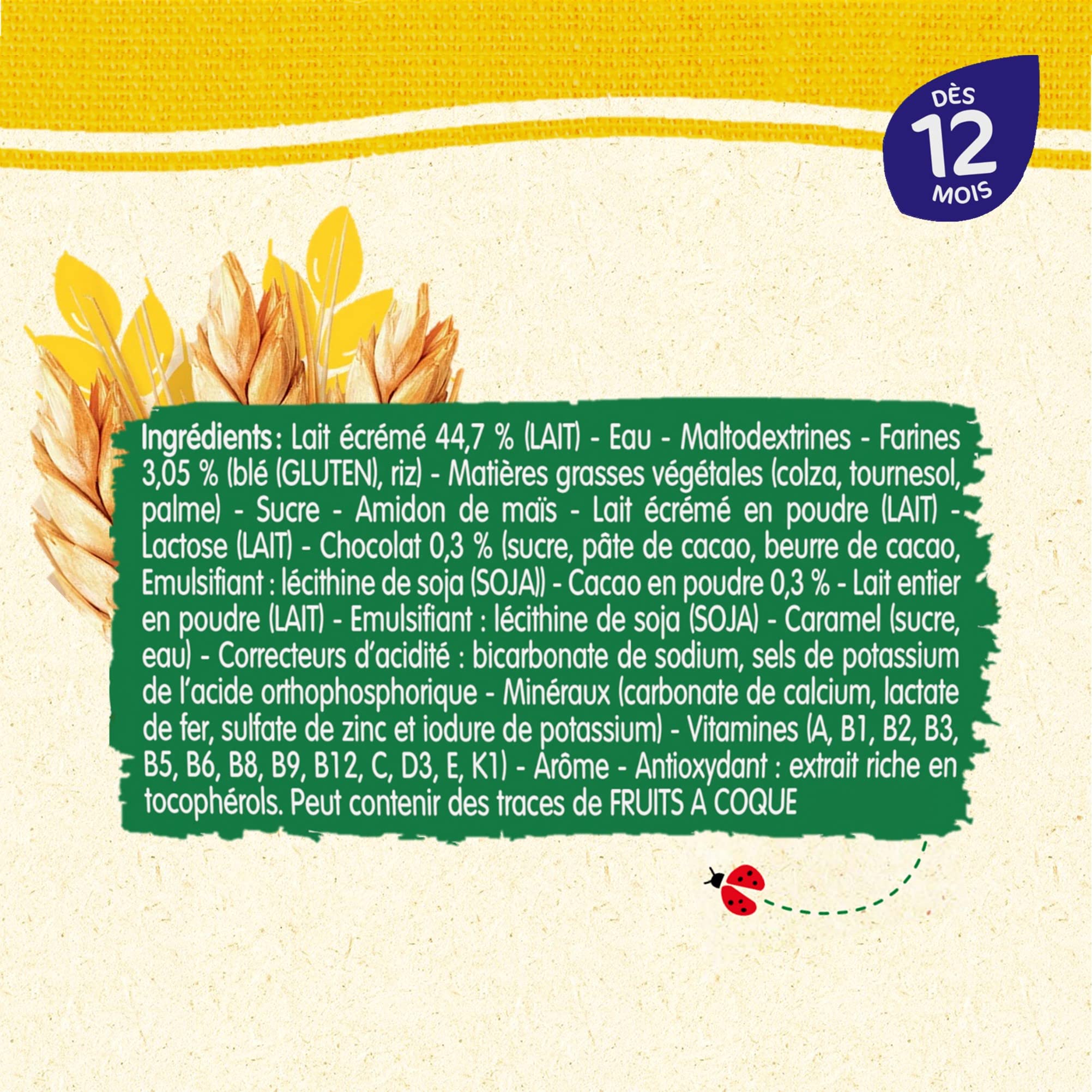 Blédina Blédidej Céréales Choco Biscuité 500ml pack de 6