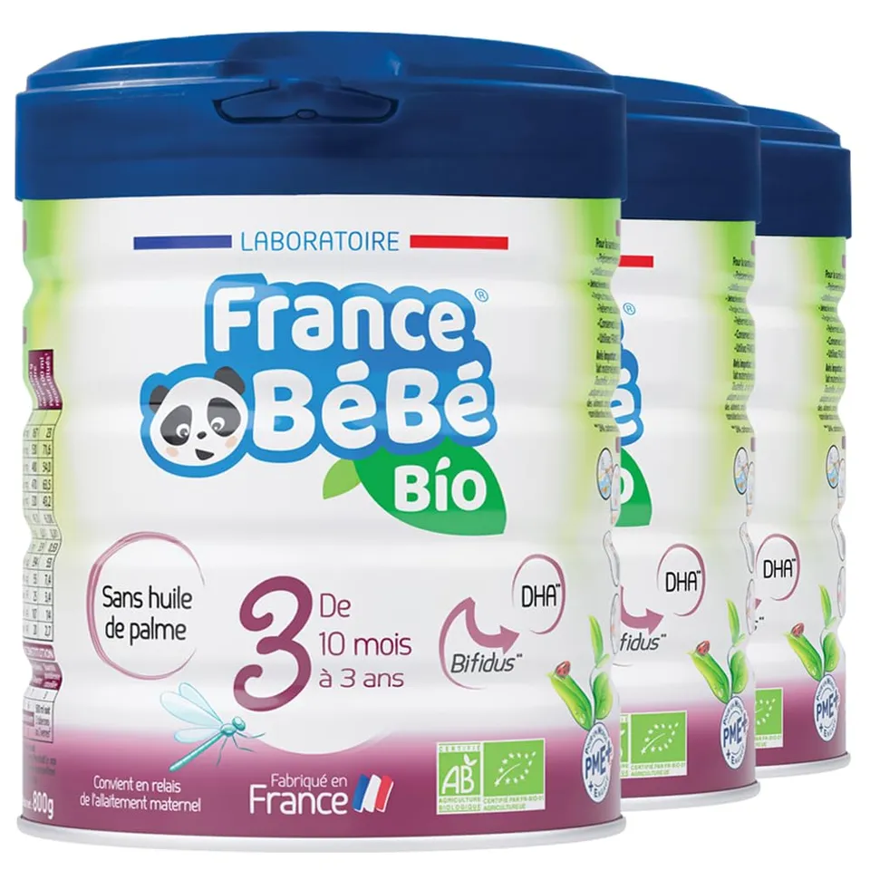 France Bébé Bio lait croissance 3ème âge 3x800g