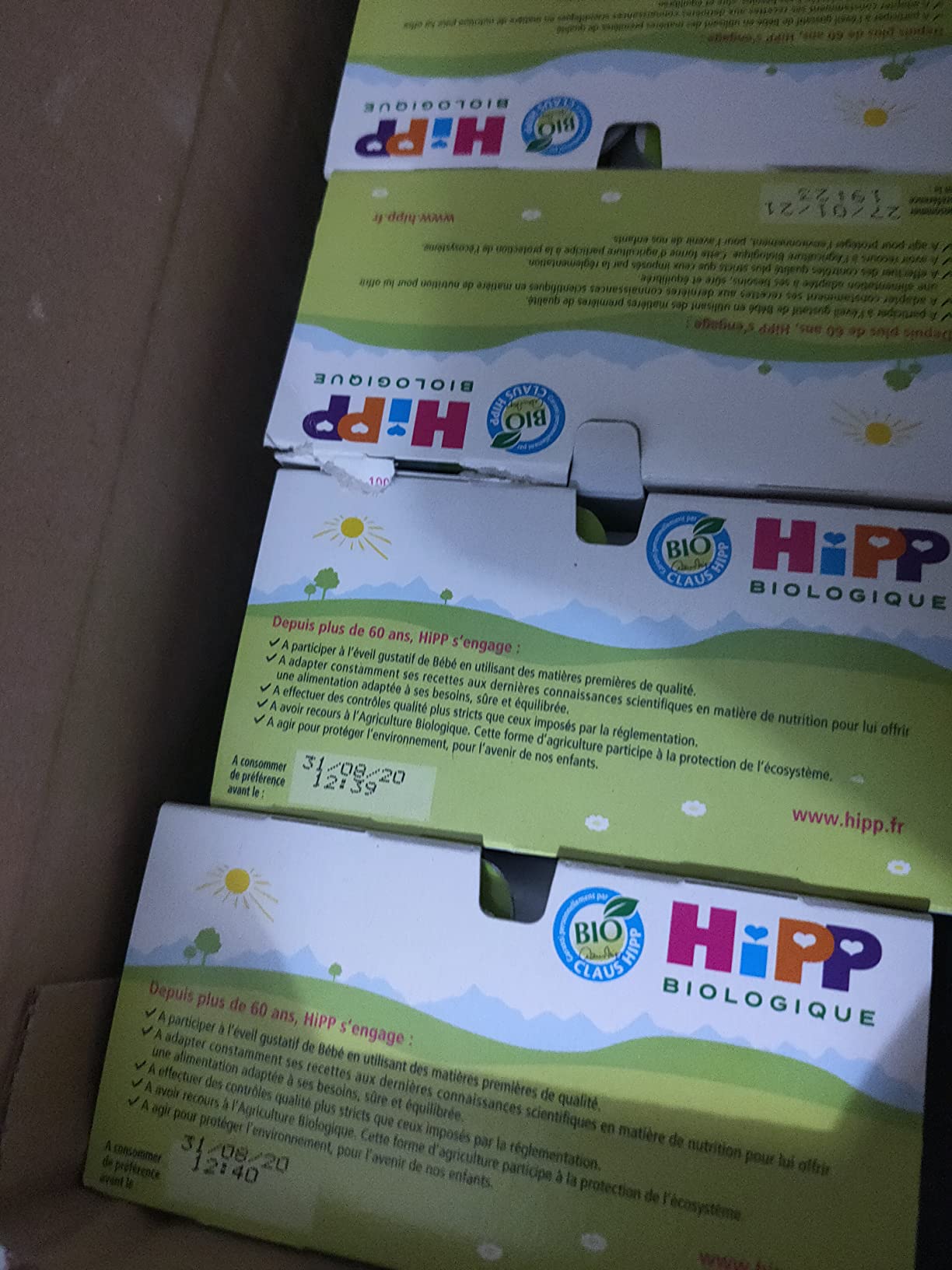 HiPP 100% Fruits Coupelles Pomme 3 Variétés 24x100g