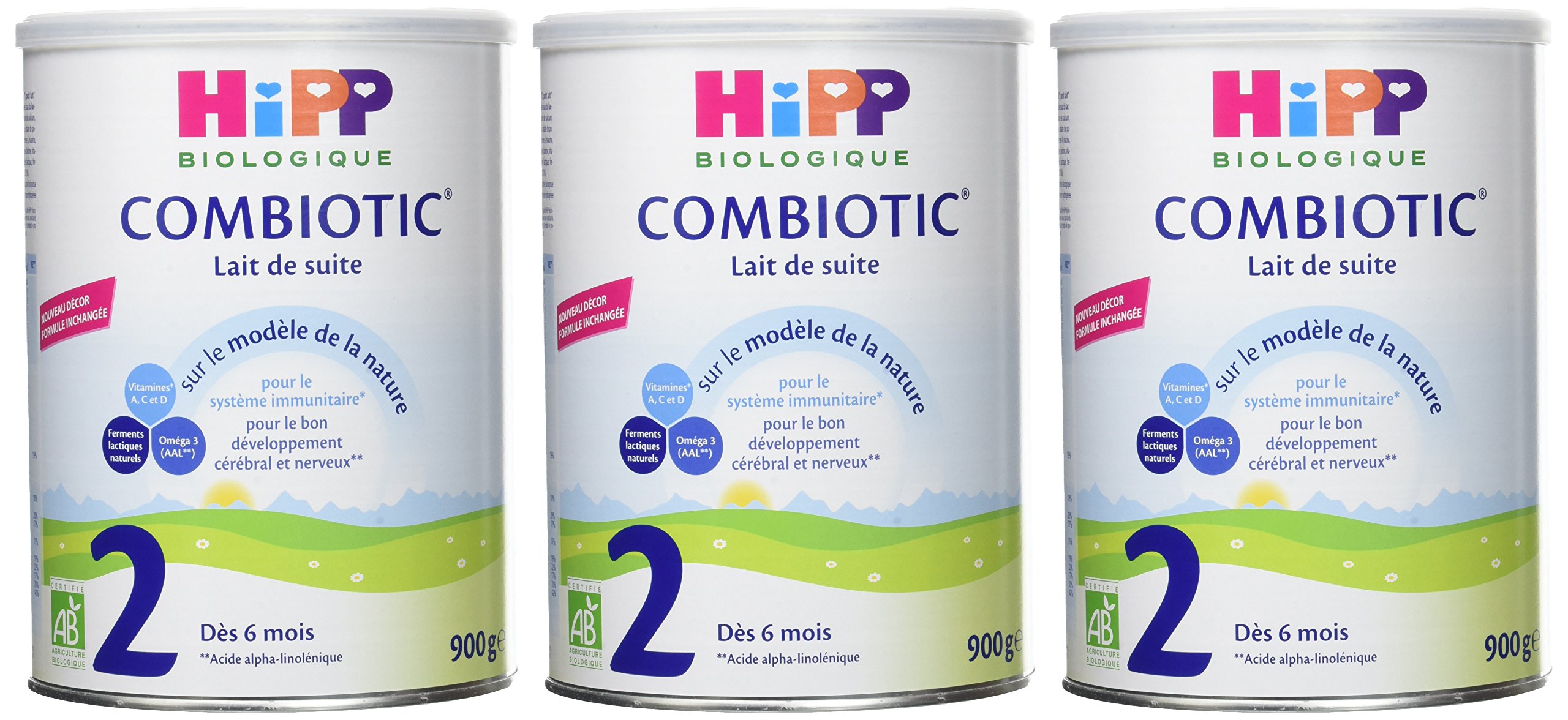 HiPP Biologique 2 Combiotic lait de suite dès 6 mois 6x900g bio